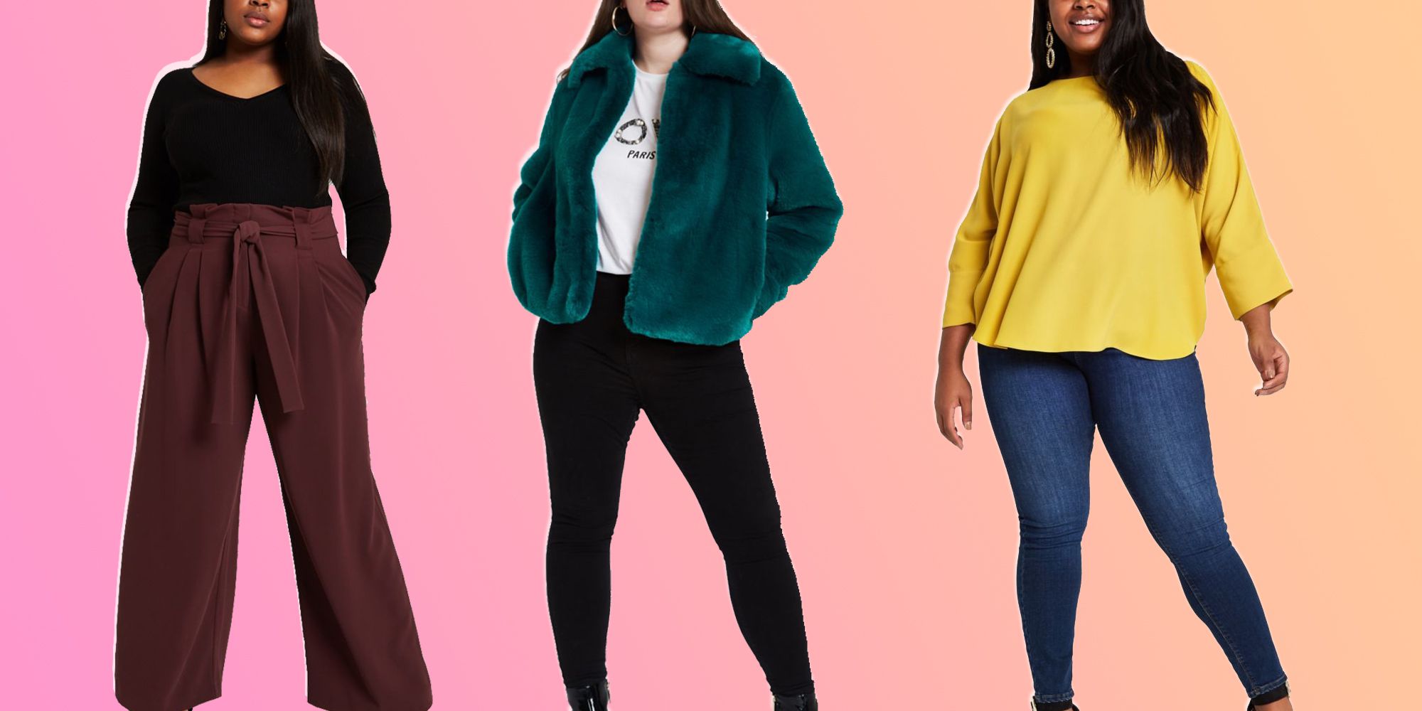 plus-size clothing range from stores